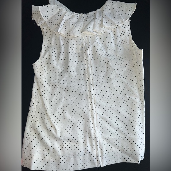 Gay Gibson Vintage 1960’s Top With Ruffle top, polka dots & full back zipper EUC - Picture 7 of 10